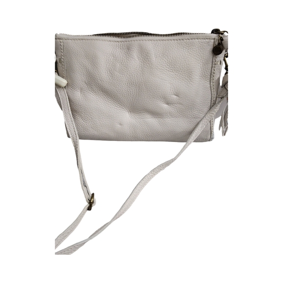 The Sak happy & free cream colored Elegant White Leather Crossbody Bag - Picture 3 of 16